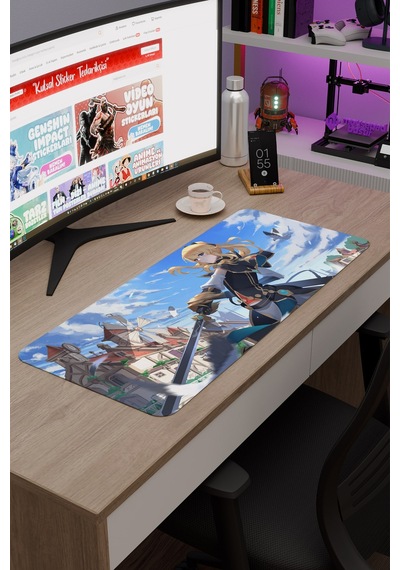 Jean Genshin Impact Anime Gacha V3 - 70x30 Xl Gaming Mouse Pad Fare Altlığı