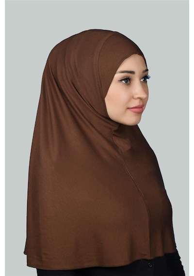 Altobeh Hazır Türban Pratik Eşarp Tesettür Hijab - Namaz Örtüsü Xl Çikolata