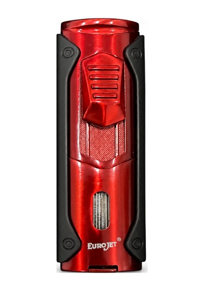 Eurojet Dört Torch Pürmüz Kırmızı Siyah Puro Çakmağı