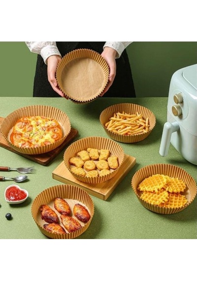 Yuvarlak Pişirme Kağıdı Airfry Uyumlu Isıya Dayanıklı 20 Cm 25 Adet Diğer