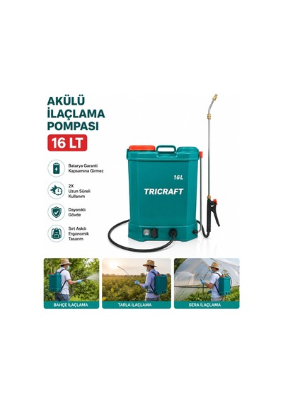 Tr 8756 Akülü Sırt Tipi İlaçlama Pompası, 8756trcrft