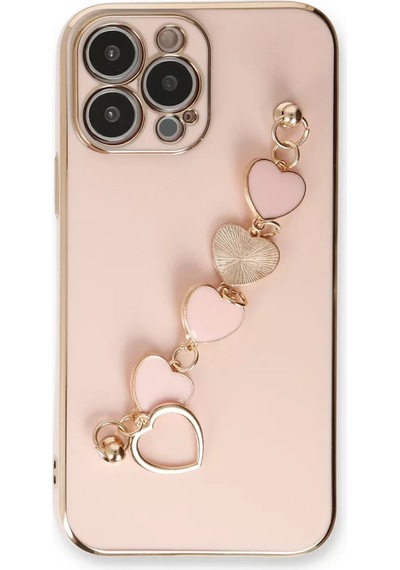 Newface Apple İphone 14 Pro Max Kılıf Esila Silikon - Pudra