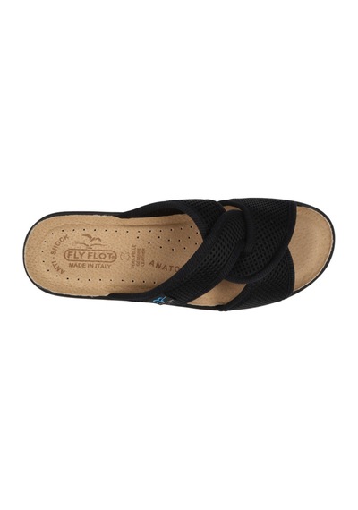Terlik Kadın 83 G93 Fe Fly Flot Cloth Woman Slıpper Black Siyah