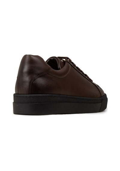 Deery Erkek Kahverengi Hakiki Deri Sneaker Ayakkabı - 02018mkhvc02 Kahverengi