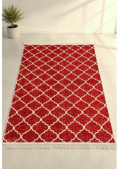 Kilim Paspas Çok Amaçlı Halı Makinede Yıkanabilir Toz Yapmaz Kiremit
