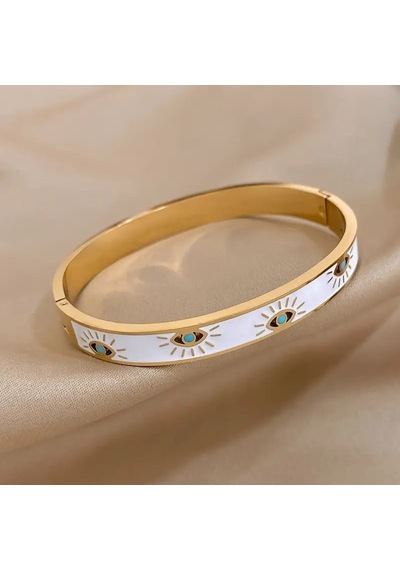 Mk Tasarım Çelik Bileklik Model-1 Gold