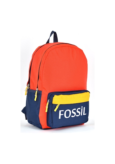 Fossil Unisex Çok Gözlü Günlük Seyahat Okul Sırt Çantası Turuncu 9504