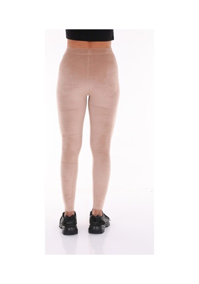 Winmoda34 Kadın Bej Kadife Tayt Bej