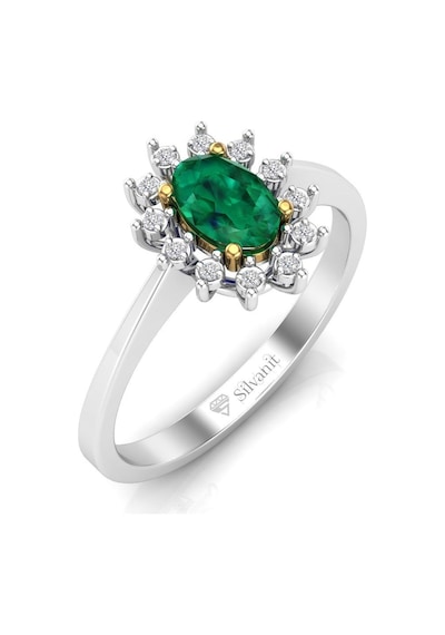 0,60 Karat Pırlantalı Zümrüt Yüzük (464656467)