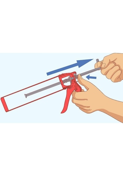 Silikon Mastik Tabancası Plastik Lüks Silikon Tabancası