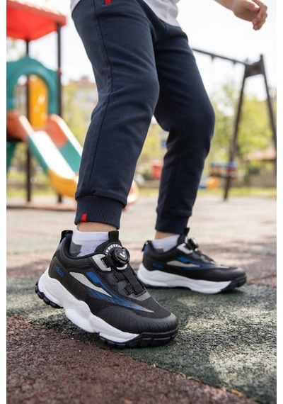 Vicco Tora Siyah Anatomik Akıllı Bağcıklı Sneaker Erkek Çocuk Ayakkabı 346.f26k.137