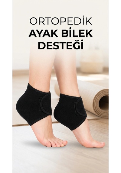 Silikon Tabanlı Ortopedik Topuk Destek Çorap Seti 2'li Ayak Rahatlatıcı