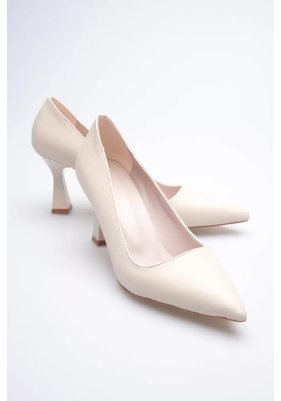 Trendella Bej Topuklu Kadın Stiletto Tr20ms02c Siyah