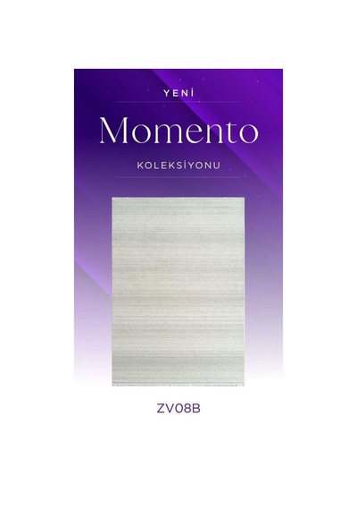 Royal Halı Momento Zv08b Krem Gri Akrilik Yumuşak Dokulu Modern Halı
