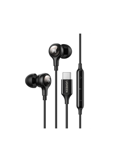 Ugreen Kablolu Kulak İçi Kulaklık Usb-c Uçlu, Siyah, 30638 -