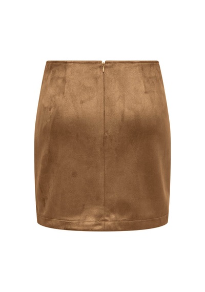 Only Onlcarolına Faux Suede Skırt Cc Otw Kahverengi Kadın Etek 15373315
