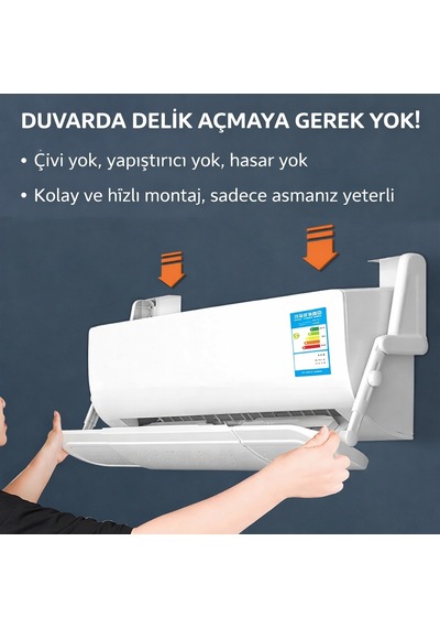 Evrensel Ayarlanabilir Delikli Hava Yönlendirici Klima Aparatı Metal Tokalı Split Tipi Sperlik Greatech
