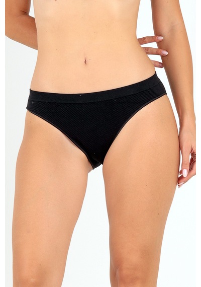 Doremi Seamless Normal Bel Kadın Slip Siyah
