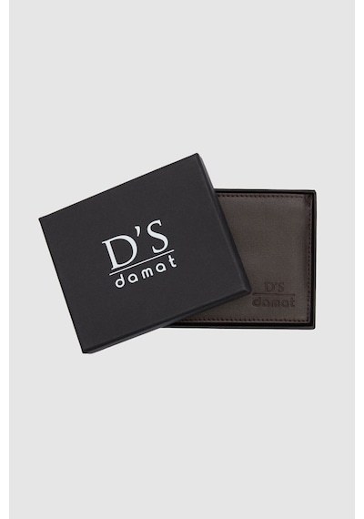 D's Damat Ds Damat Kahverengi Kutulu Hakiki Deri Cüzdan 2H1119ST134 Kahverengi