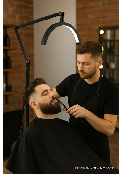 Profesyonel Led Yarım Ay Güzellik Lambası ,3200 5600k Kirpik,microblading,dövme,manikür 2000 Lümen