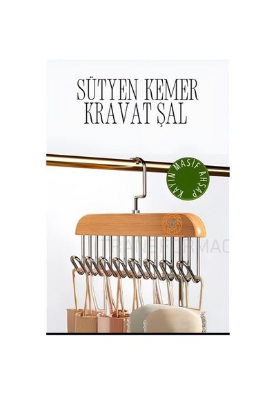 Zenvac Dolap İçi Askı Sütyen Şal Kravat Kemer Çanta 720103 Zenvac29 Renkli