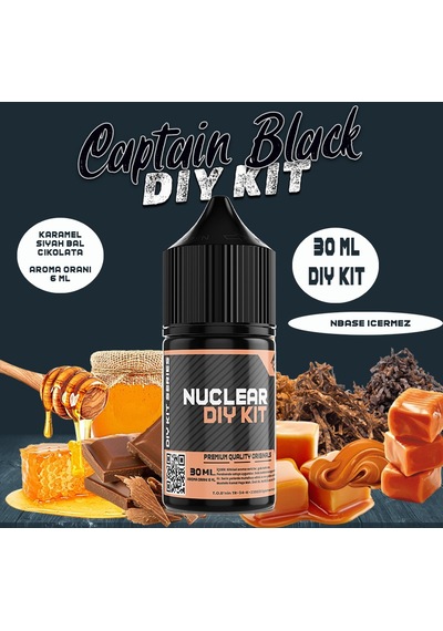 Nuclear 30 Ml Dıy Kit Captain Blacke Gıda Aroması 6 Ml Aroma İçerir