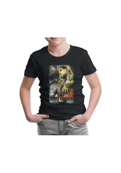 Lord Tshirt Kurt Cobain Siyah Çocuk Tshirt
