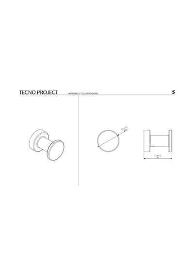 Sonia -  Tecno Project Bornoz Askılığı Ø35 Mm Krom - 116881- Diğer
