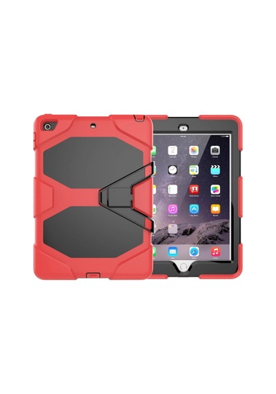 Apple iPad Uyumlu 5 Air 9.7 Kılıf Griffin Tablet Kapak - Kırmızı Tablet Kılıfı