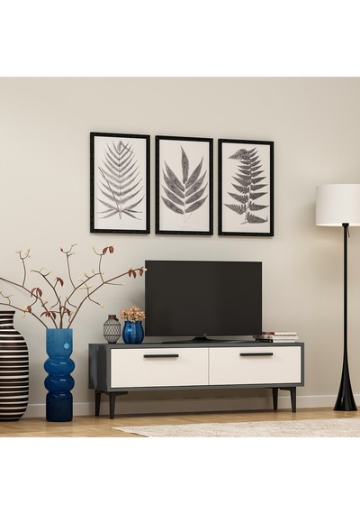 Kodakl2ct Duvara Montaj Tv Sehpası Beyaz-beyaz Beyaz-beyaz