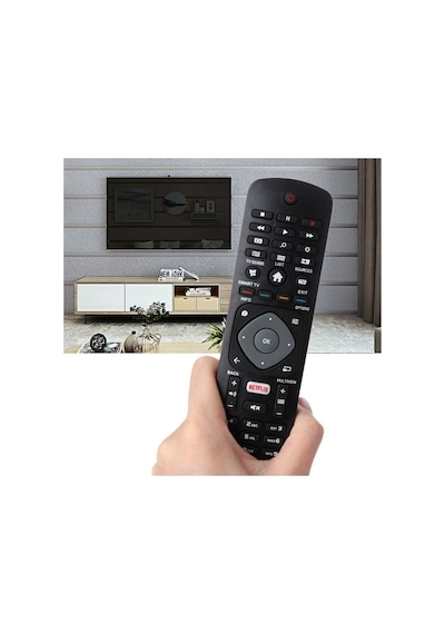 Philips Uyumlu Smart Tv Netflix Tuşlu Led Tv Kumandası