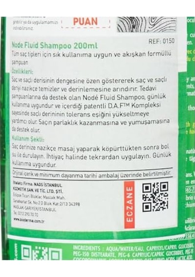 Node Fluid Shampoo Deterjan İçermeyen Saç Bakım Şampuanı 54869339
