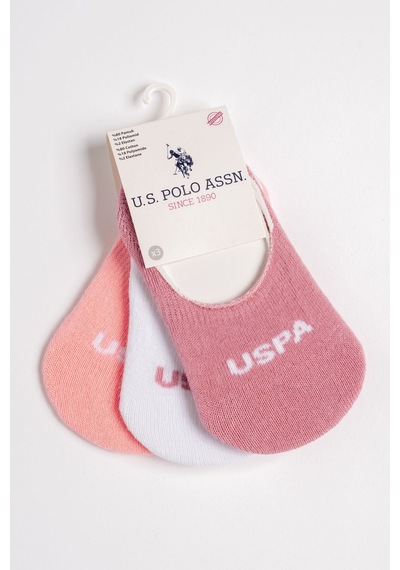 U.s. Polo Assn Bebek U.s Polo Assn Kız Bebek 3lü Çorap Usb2801-c-v2 Pembe/beyaz/a.pembe