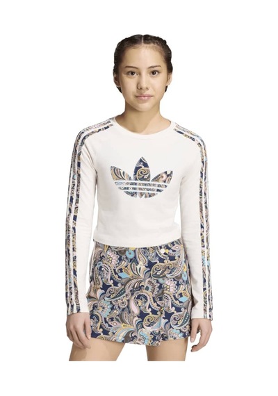 Adidas 3 Strıpes Çocuk Spor Sweatshırt - Kr9189 BEYAZ