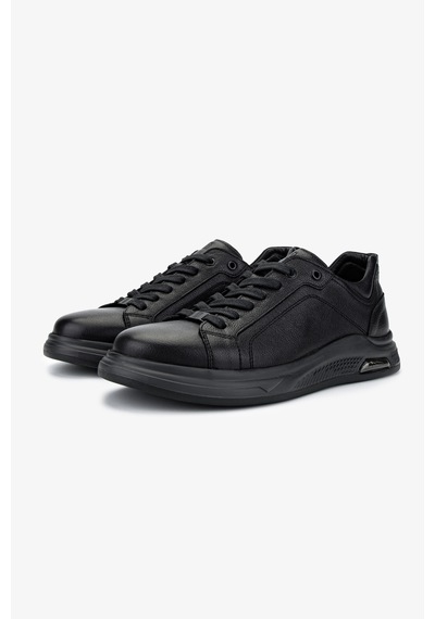 Valmenti Erkek Hakiki Deri Siyah Deri Sneakers & Spor Ayakkabı 298 2797-9697 Erk Ayk Y25 Sıyah Dr Siyah