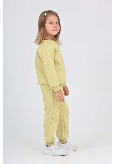 Toontoy Kids Toontoy Kız Çocuk 2'li Takım Bisiklet Yaka Sweatshirt & Beli Paçası Lastikli Cepli Jogger Eşofman Altı - 3 İplik Şardonlu Açık Yeşil Toontoy Kids Toontoy Kız Çocuk 2'li Takım Bisiklet Yaka Sweatshirt & Beli Paçası Lastikli Cepli Jogger Eşofman Altı - 3 İplik Şardonlu Açık Yeşil