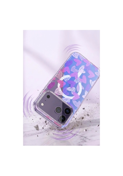 Onegif Apple İphone 17 Pro Desina Magsafe Kapak - Desen 6 - Desen 6