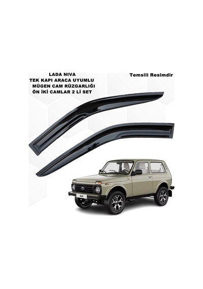 Lada Niva Mügen Cam Rüzgarlığı Tek Kapı Arac Uyumlu Ön İki Camlar