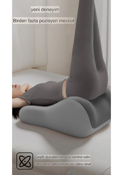 Vıscora Üçgen Pozisyon Yastığı İlişki Ve Dinlenme Pozisyon Desteği 3d Ergonomik Visco 23x50x40 Gri