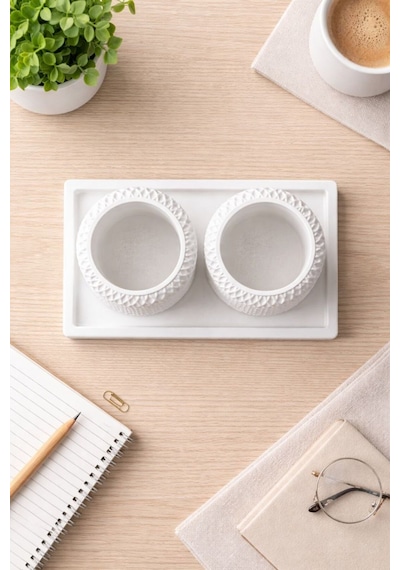 Altlıklı 2 Li Dekoratif Obje Minimal & İskandinav Tasarım