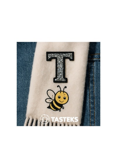 Taşlı Ütülenebilen Veya Sticker Olarak Kullanılabilen 6cm T Harfi