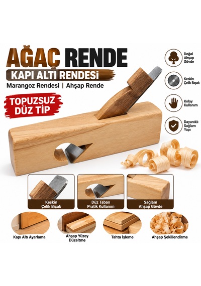 Ağaç Rende Ağaç Rendesi Marangoz Rendesi Yüzey Düzeltme Rendesi Topuzsuz Düz Tip Ahşap Rende
