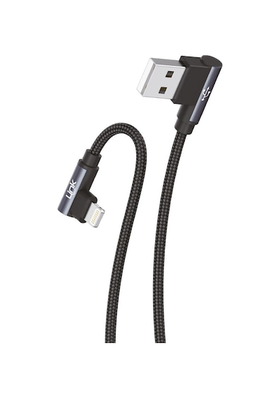 Linktech K593 Safe iPh Lightning Data Şarj Kablosu Gri