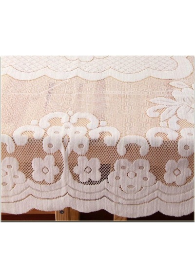 Polyester Makine Yıkanabilir Masa Korku Çiçek Dantel Kare Masa Decloth 80x80cm Çok Renkli