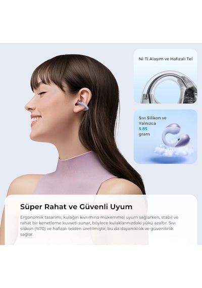 Soundpeats Pearlclip Pro Bluetooth 6.0 Kulak İçi Kulaklık