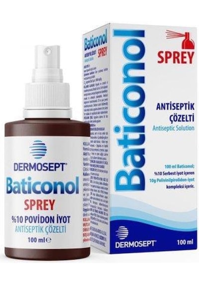 Dermosept Baticonol Antiseptik Çözelti Sprey 100ml SERHAT0420