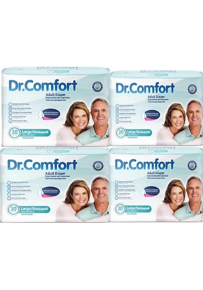 Dr. Comfort Yetişkin Belbantlı Hasta Bezi L 4 x 30'Lu