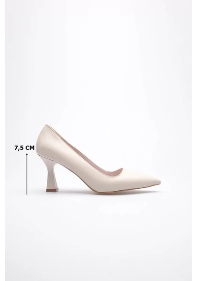 Trendella Bej Topuklu Kadın Stiletto Tr20ms02c Siyah