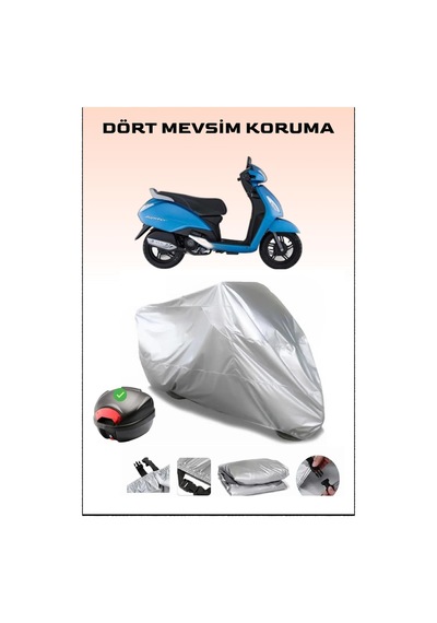 Tvs Jupiter 125 Arka Çanta Uyumlu Motosiklet Branda Su Geçirmez Dayanıklı Kumaş