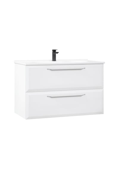 Orka Nuvola 100 Cm Mdf Beyaz Banyo Dolabı Alt Modül Ve Lavabo Beyaz Orka Nuvola 100 Cm Mdf Beyaz Banyo Dolabı Alt Modül Ve Lavabo Beyaz